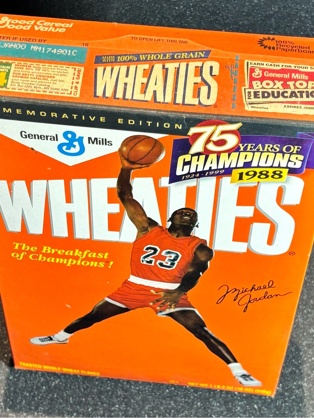General Mills - Wheaties Michael Jordan Commemorative Cereal Box
